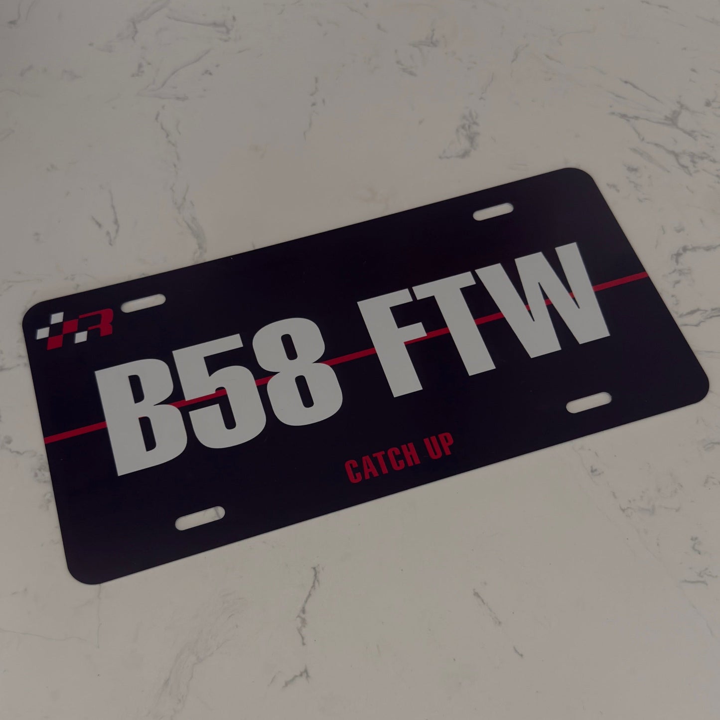 "B58 FTW" Red Edition License Plate