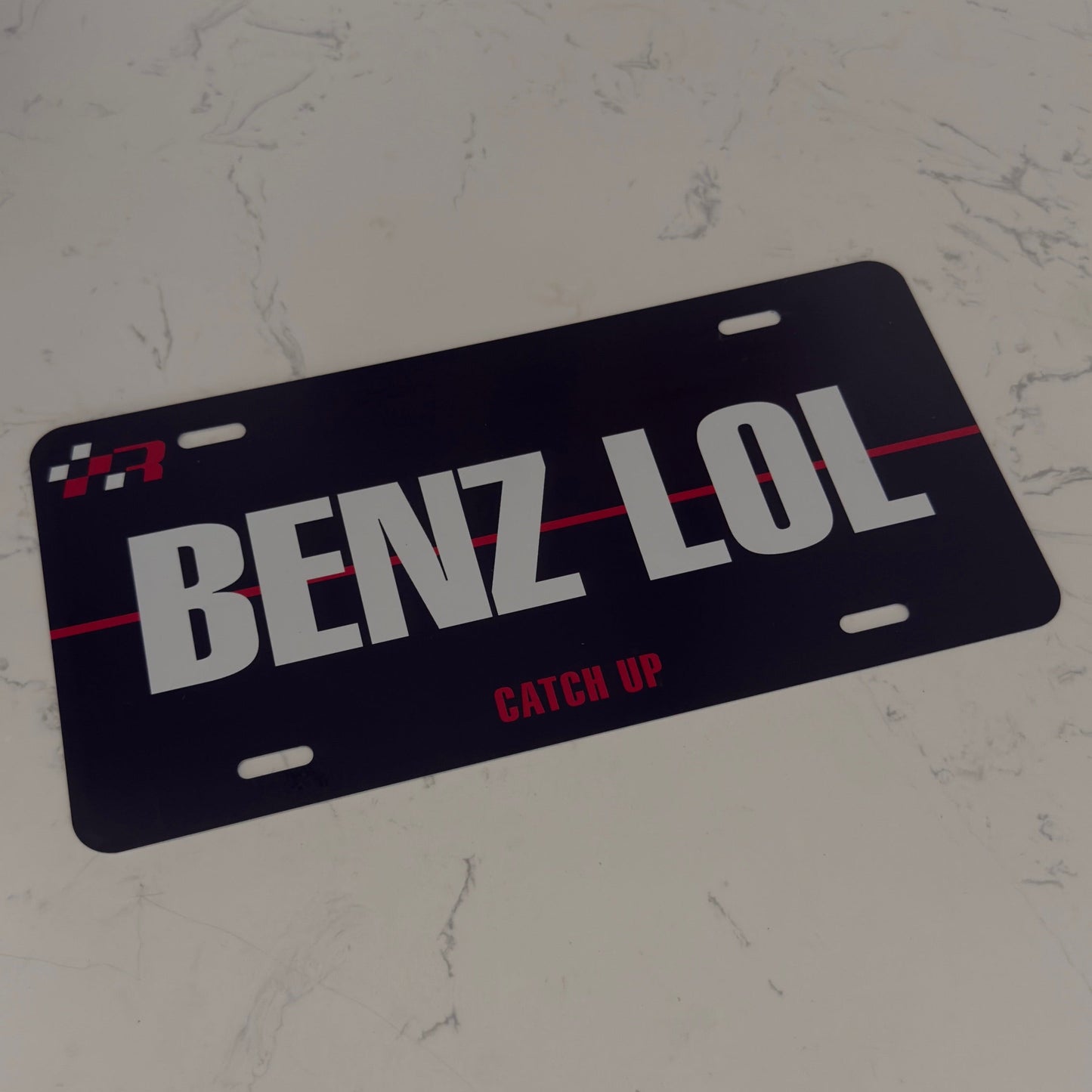 "BENZ LOL" Red Edition License Plate