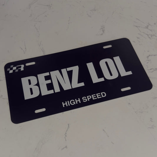 "BENZ LOL" License Plate